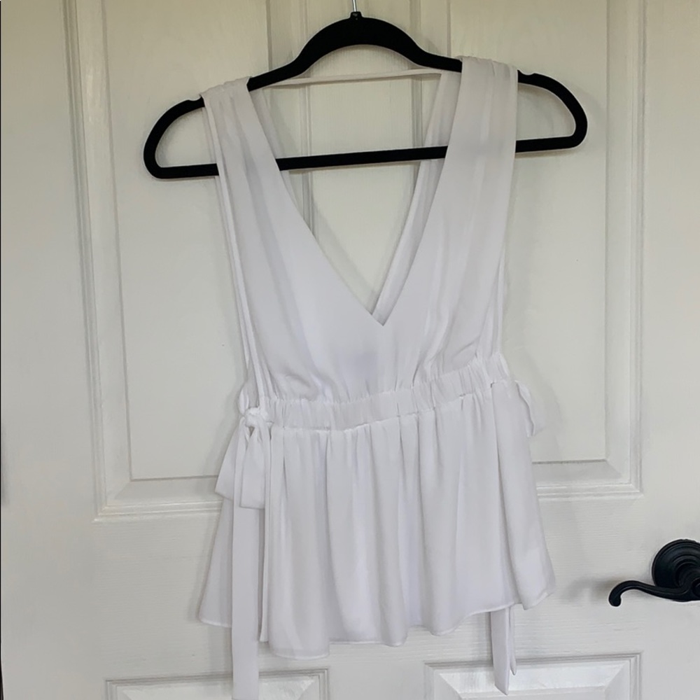 BCBGMAXAZRIA Peplum Blouse